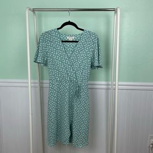 Monteau Mint Green Spring A-line Dress